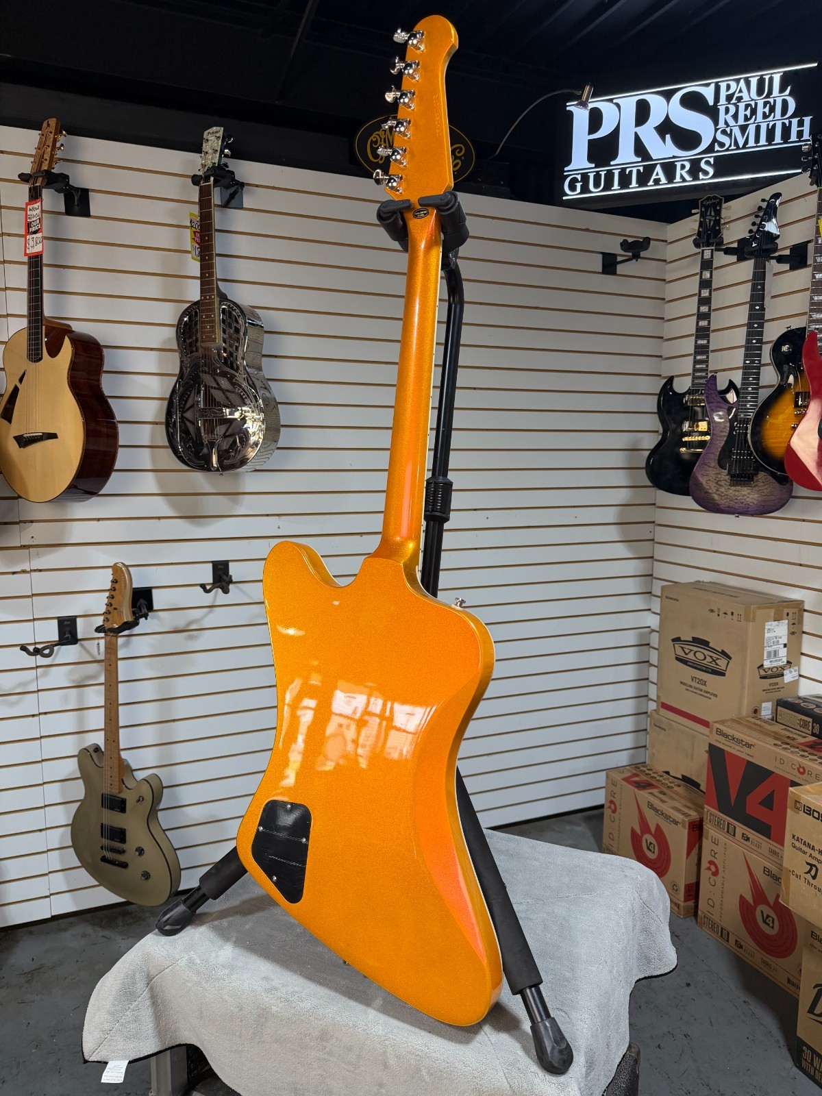 Epiphone Futura Firebird Custom – Firestorm Shift w/Gig Bag & PLEK*D #490