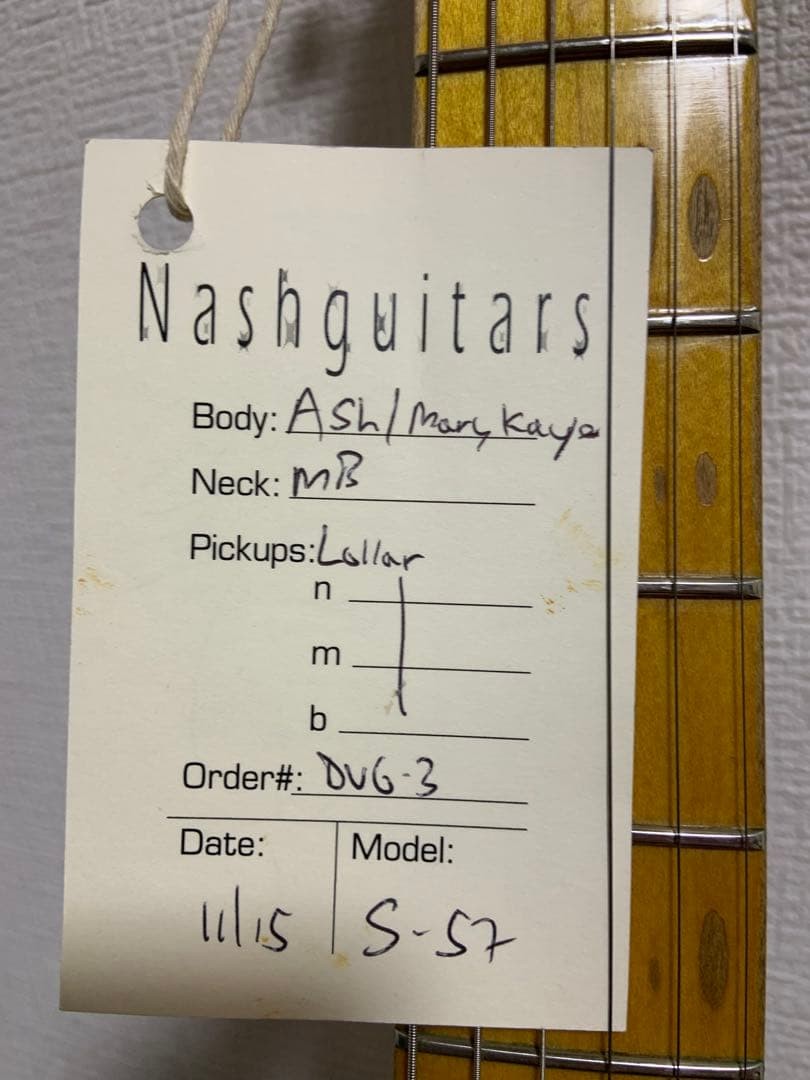 Nash Guitars s57 Mary Kay Handmade Strat Maple Ash V-Neck 2015