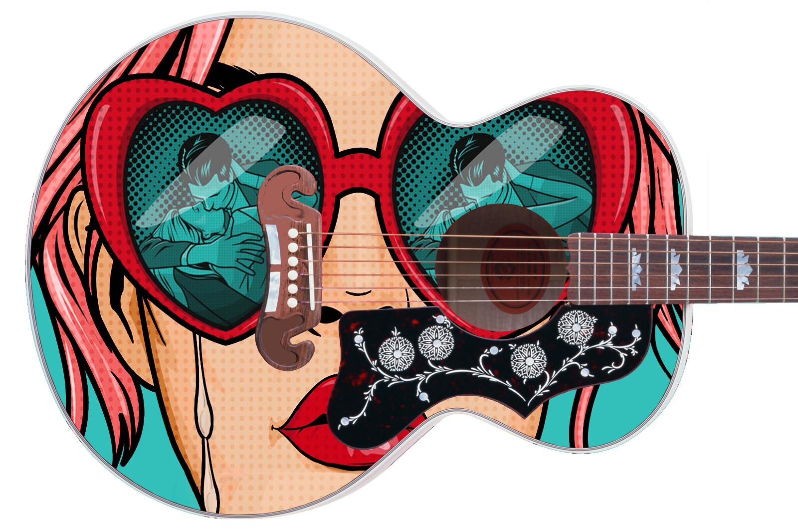 Guitar Skin Wrap Axe Re-Skin Pop Rock Dirty Little Secret Groupie Girl – 1218