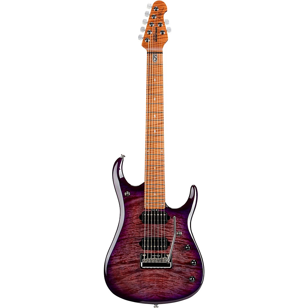 Ernie Ball Music Man JP15 7 7-String Flamed Maple Top Guitar Purple Nebula