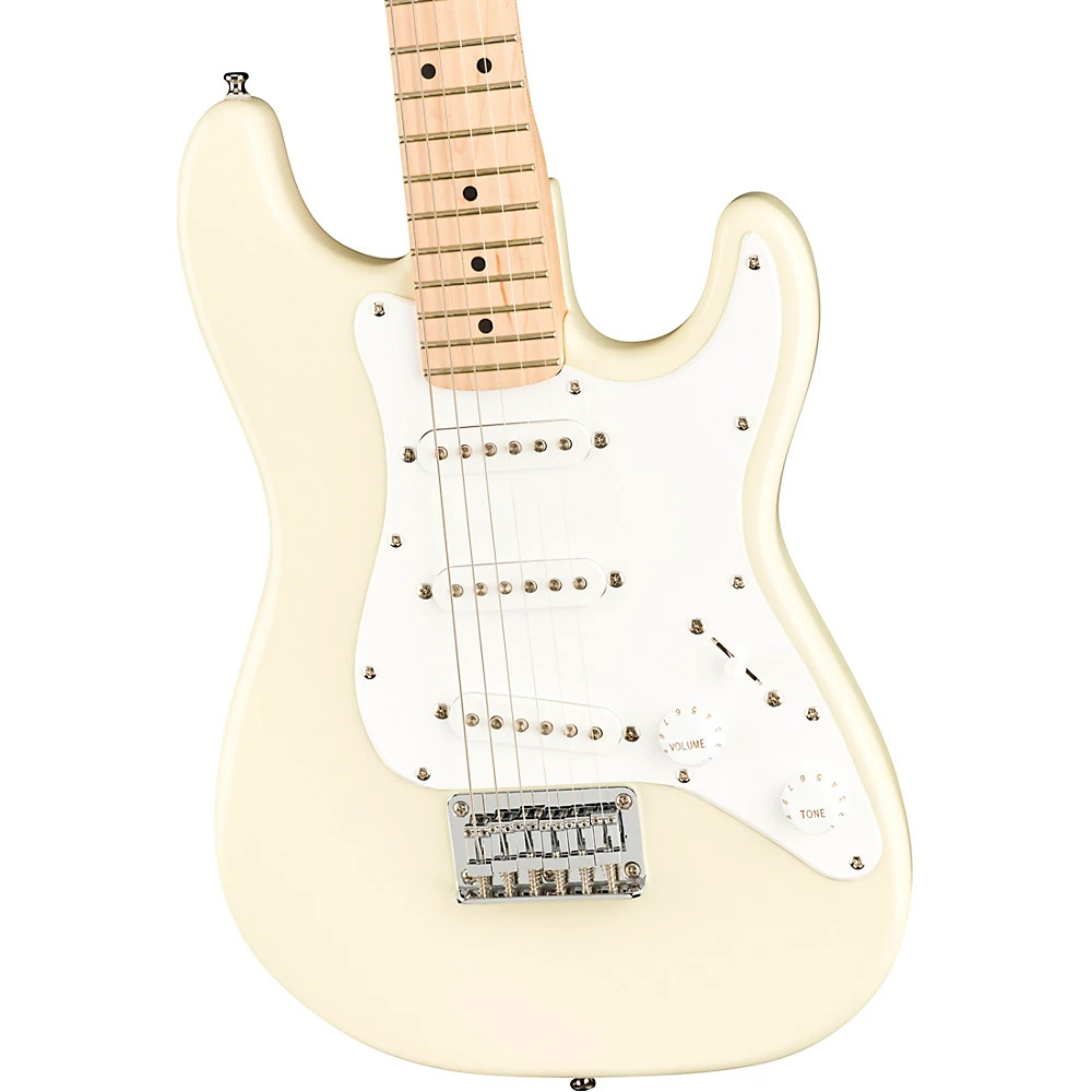 Squier Mini Stratocaster Maple Fingerboard Limited Edition Guitar Olympic White