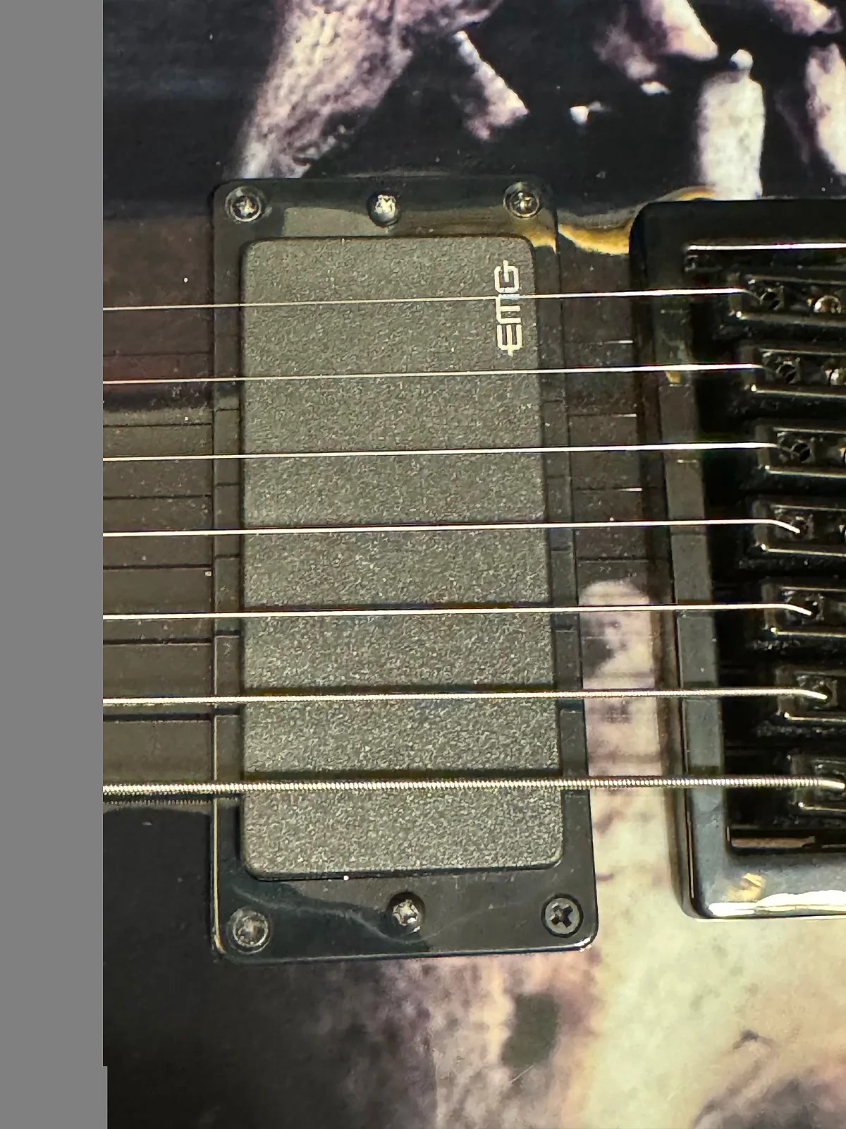 Custom Evil Dead Halo 7 String: Scalloped Fretboard: Hardshell Case