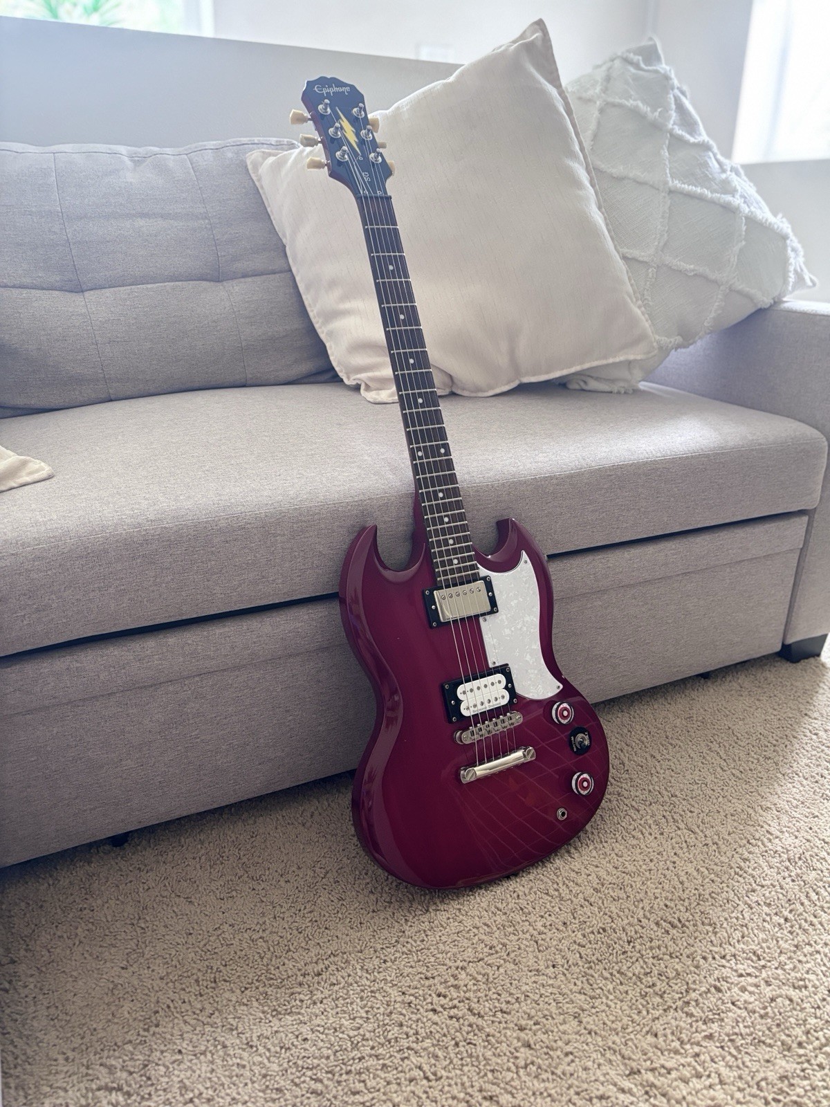 ⁠Custom 2007 Epiphone SG Standard MIK – Seymour Duncan Pickups,upgrade&hardcase