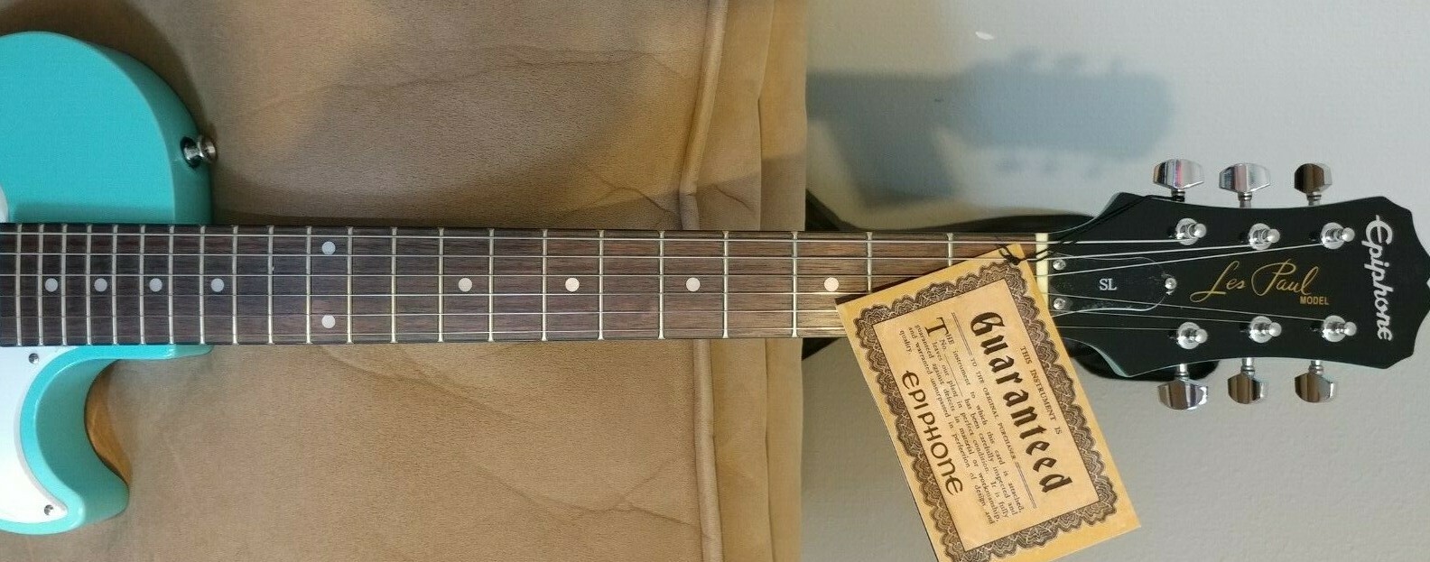 Epiphone Les Paul SL Bundle Player Pack Pacific Blue. Brand New w/box. Amp, etc.