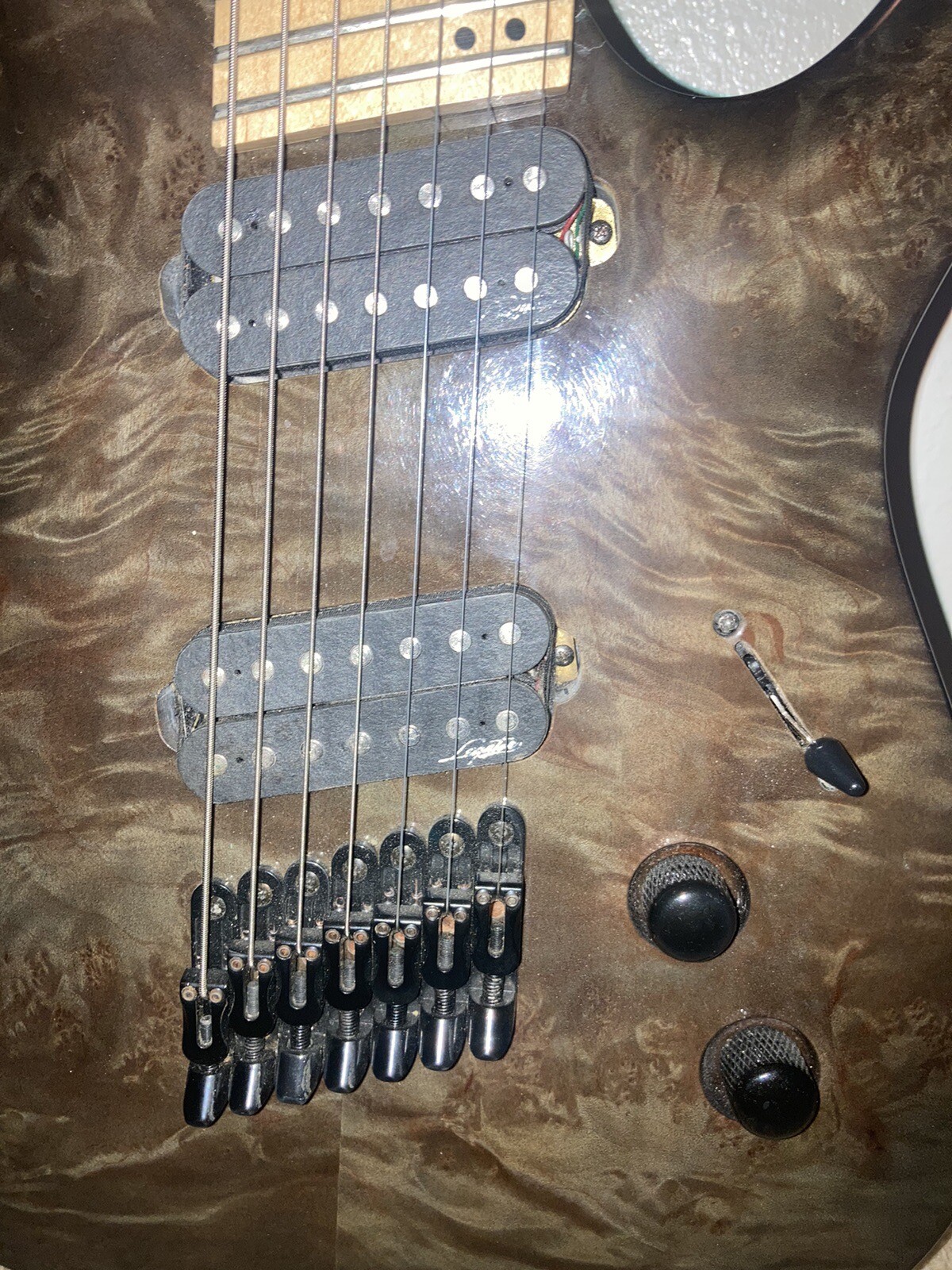 Legator Ninja R 200 Multiscale 7 String Charcoal Burl