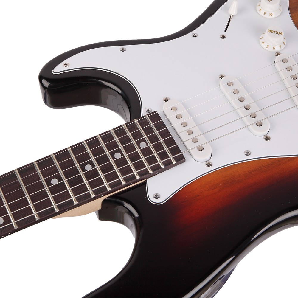 Electric Guitar Rosewood FingerboardWhammy Bar Cord Wrench Tool Sunset Color