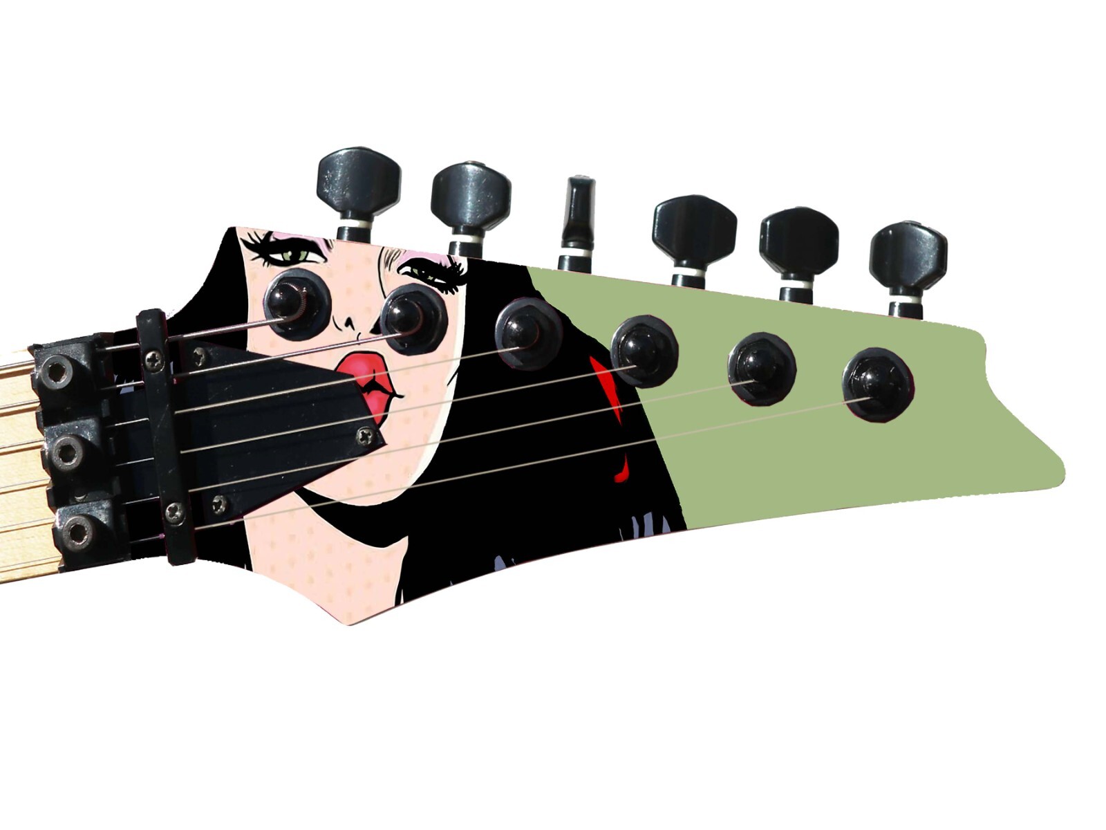 Guitar Skin Wrap Axe Re-Skin Pop Rock High Society Groupie Girl – 1212