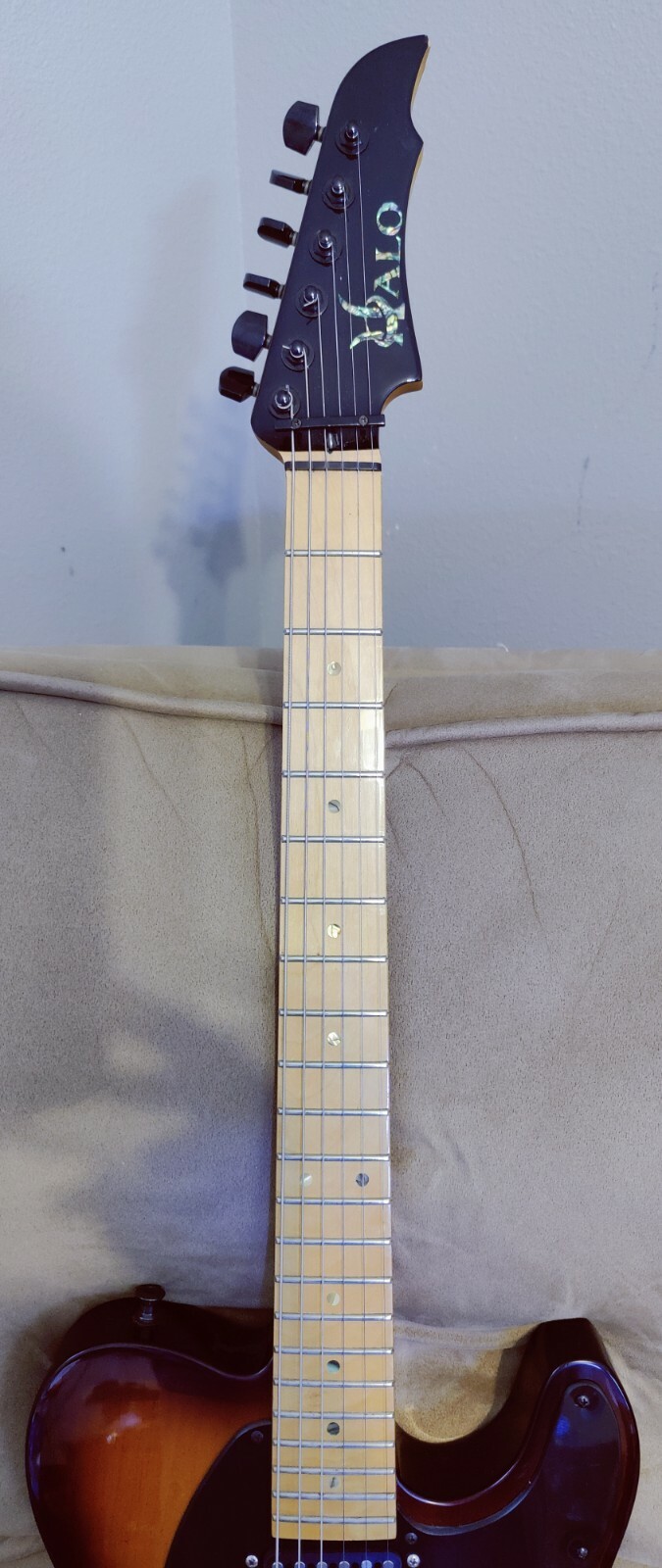 Halo Guitars Salvus 6 String Telecaster Style guitar. Ashtray Bridge. Prototype?