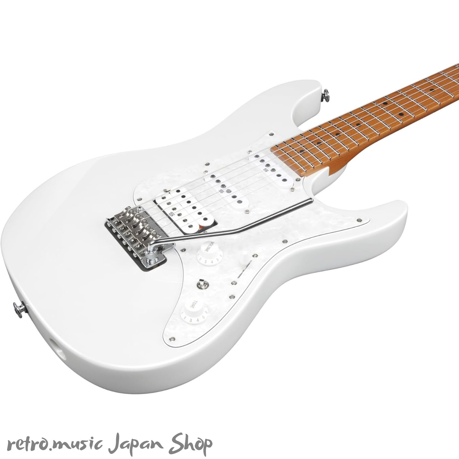 Ibanez Prestige AZ2204-PW Pearl White Made in Japan Roasted Maple AZ2204