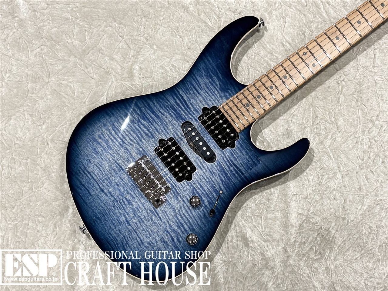 Suhr Modern Plus HSH Faded Trans Blue Burst Electric Guitar Used