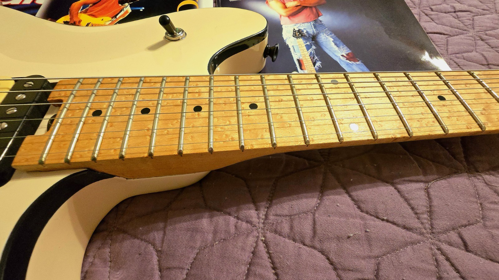 Peavey Wolfgang VH #38 August 1996 Ivory Birdseye Maple OHSC
