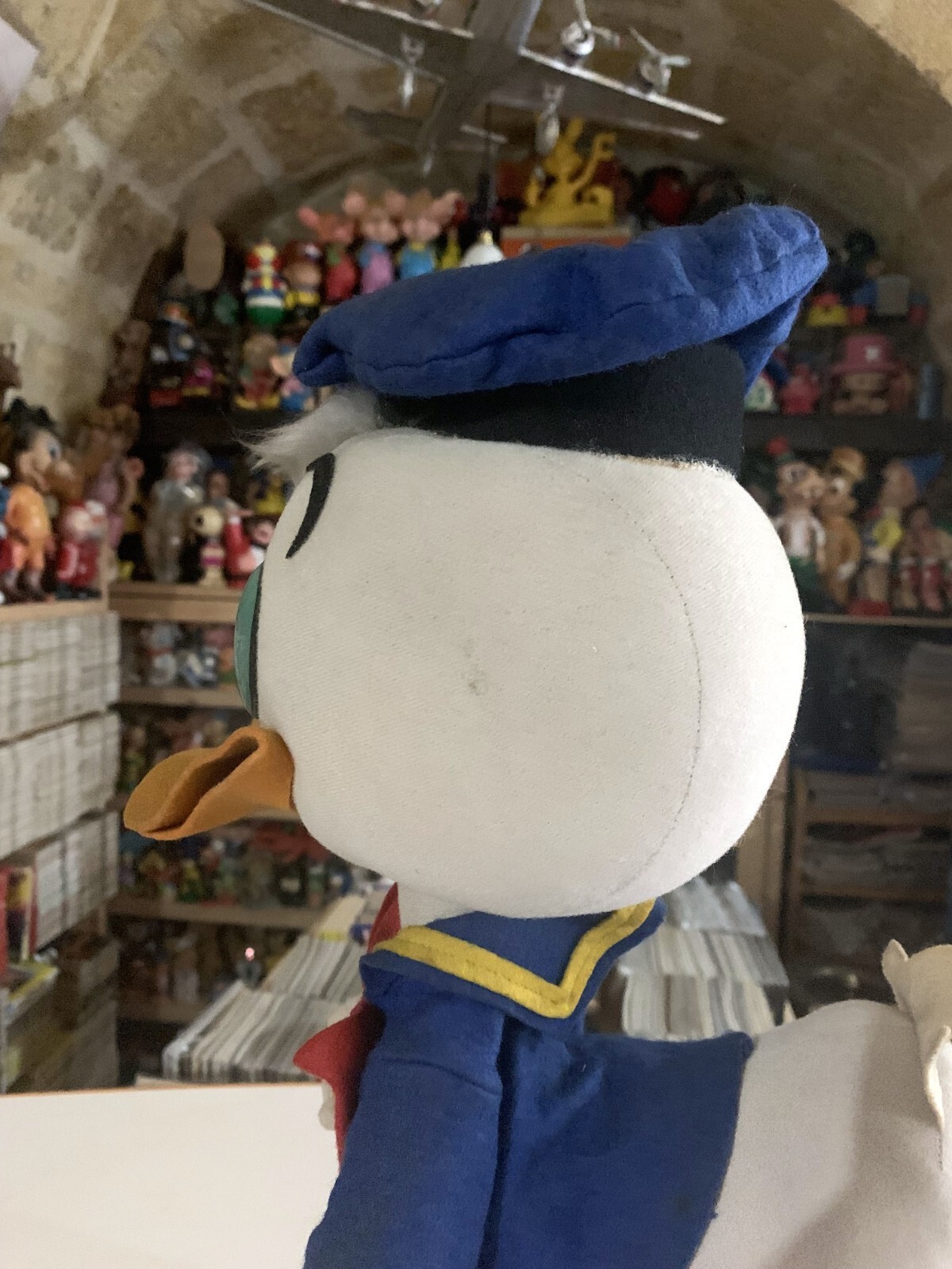 VINTAGE LARGE 17″ TOY DOLL DONALD DUCK FELT WALT DISNEY LARS 1960s