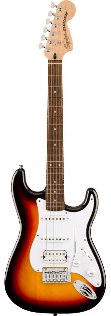 Fender Squier Affinity Series™ Stratocaster® Junior HSS Guitar, 3-Color Sunbu