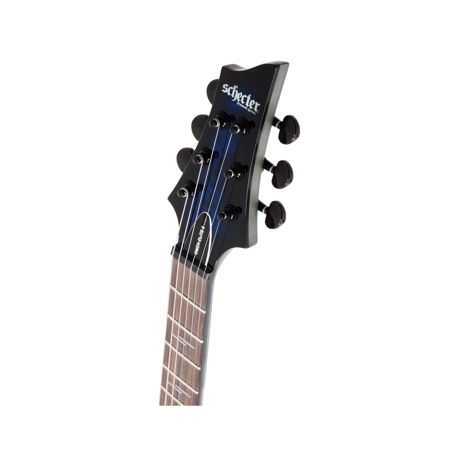 Schecter Omen Elite-6 Electric Guitar – See Thru Blue Burst