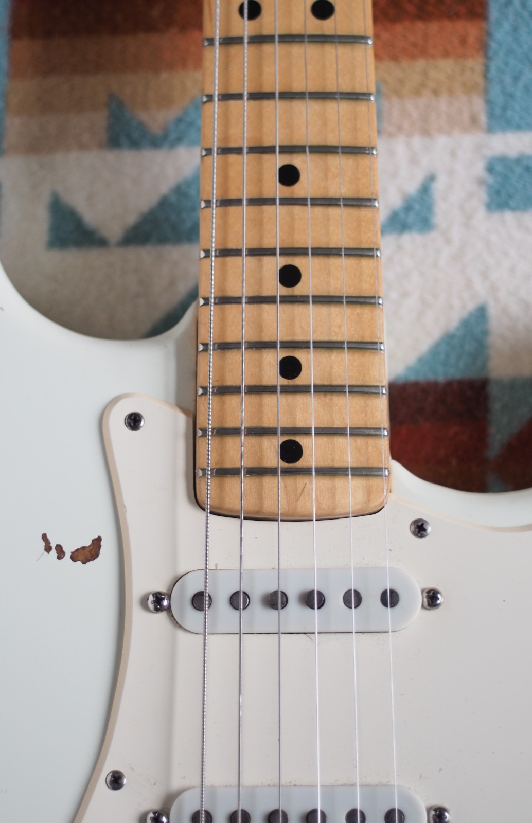 Vintage Fender Stratocaster Guitar 1974/75 Olympic White