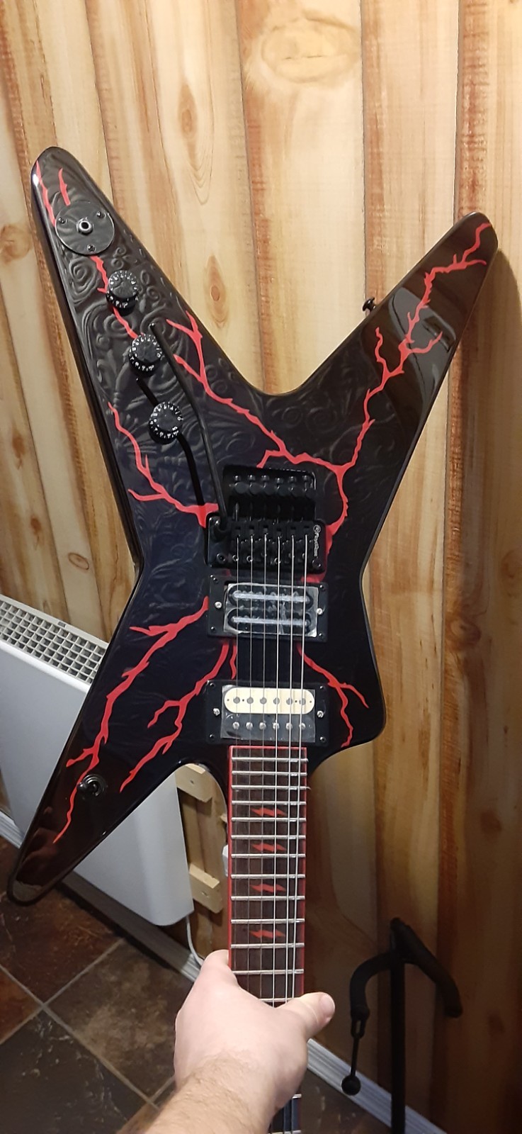 FireFly Dimebag Darrell Blood Bolt Tribute 6 String Electric Guitar