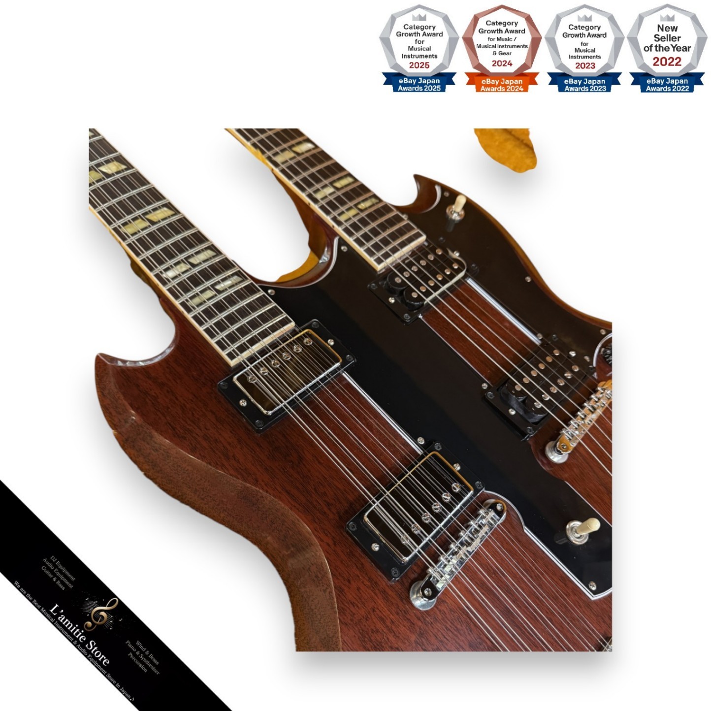 Gibson Custom Shop Jimmy Page EDS1275 Double Neck Guitar Very Good