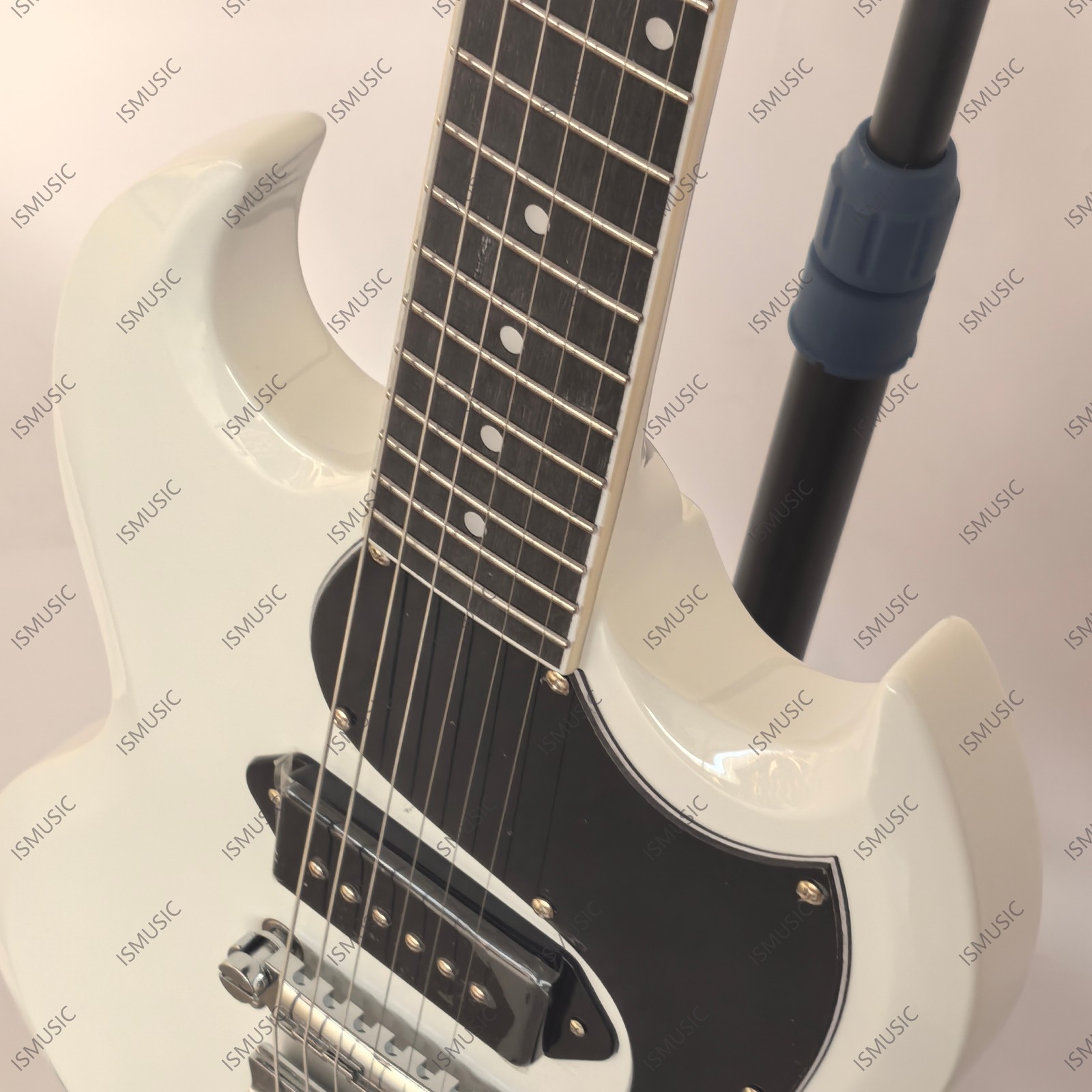 Solid Electric Guitar Stainless Steel Rounded Fret P-90 Pickups Fast Shipping