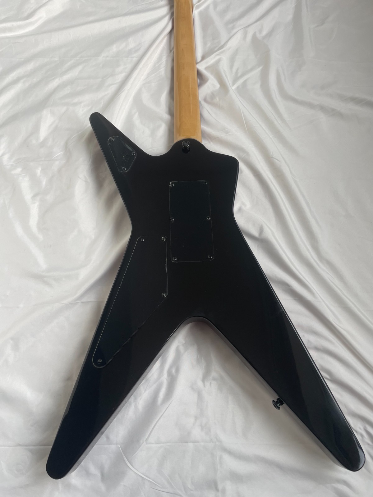 6 Strings Dimebag ML Style Model Electric Guitar Black Panel Red Lightning