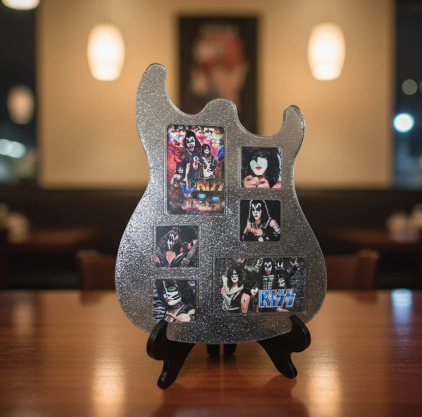 Custom Made Resin Electric Guitar with Stand