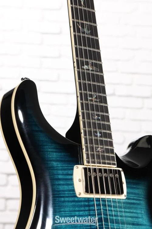 PRS SE Hollowbody II Piezo Electric Guitar – Peacock Blue