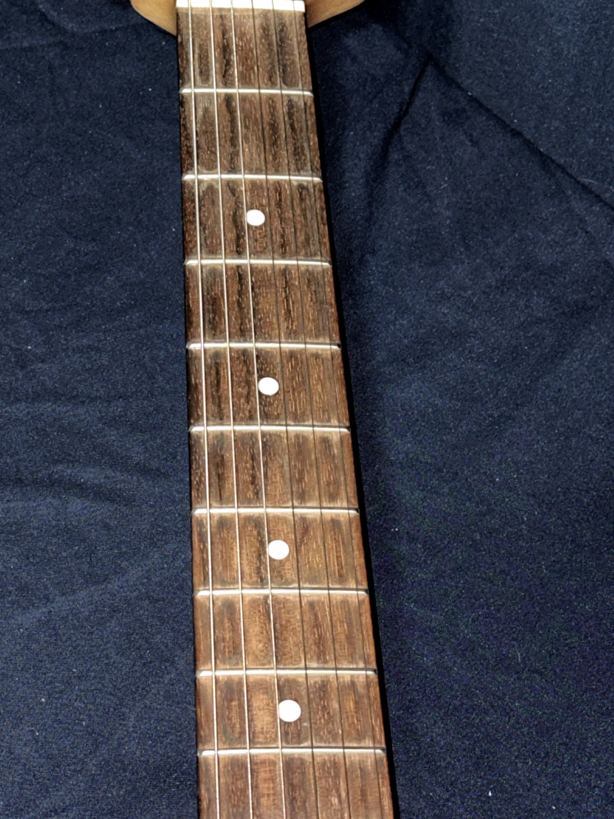 Johnson Electric Guitar Black & White 38 IN 6 String Right Handed Works Great