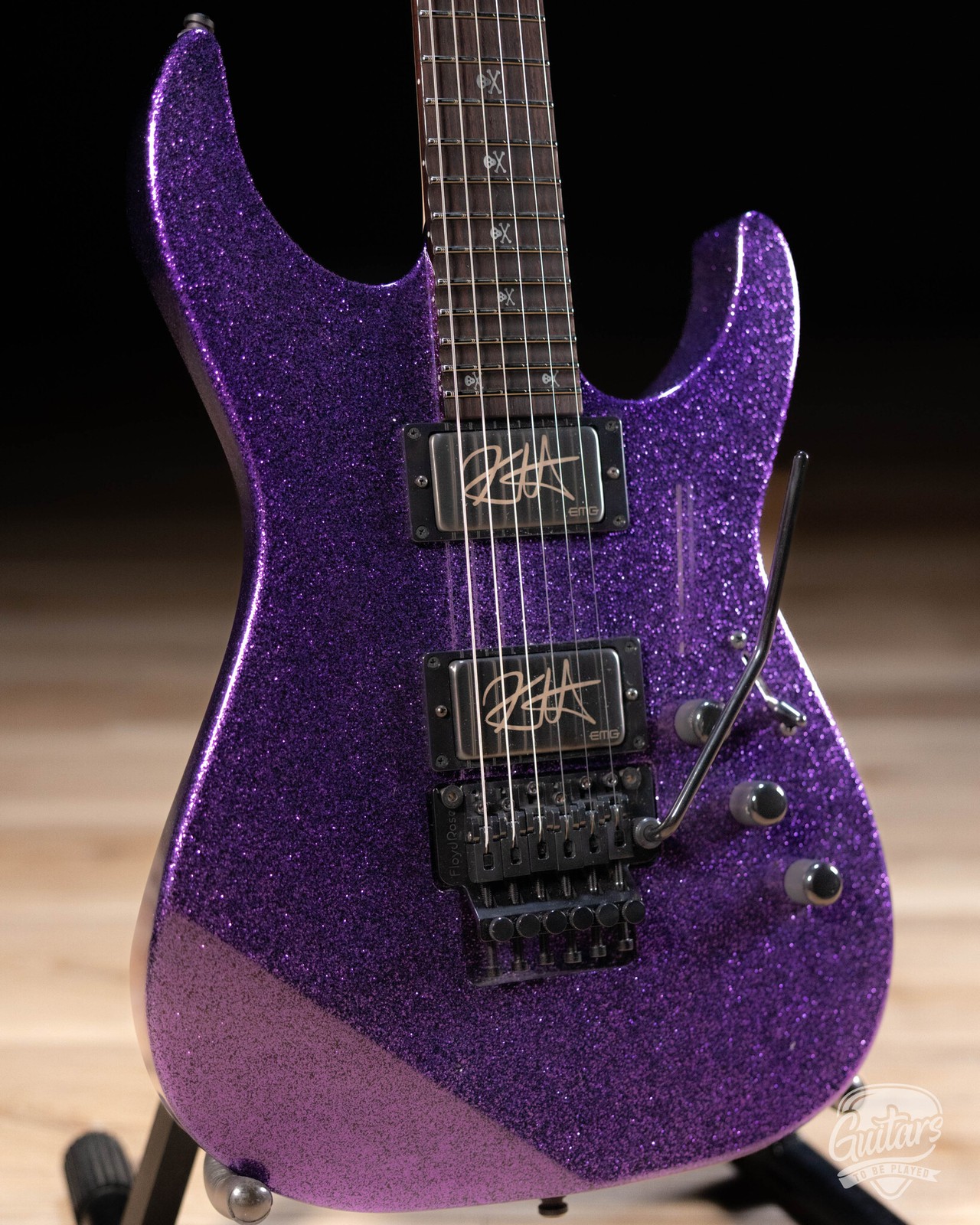 ESP KH-2 Kirk Hammett Signature Custom Shop Guitar – Purple Sparkle