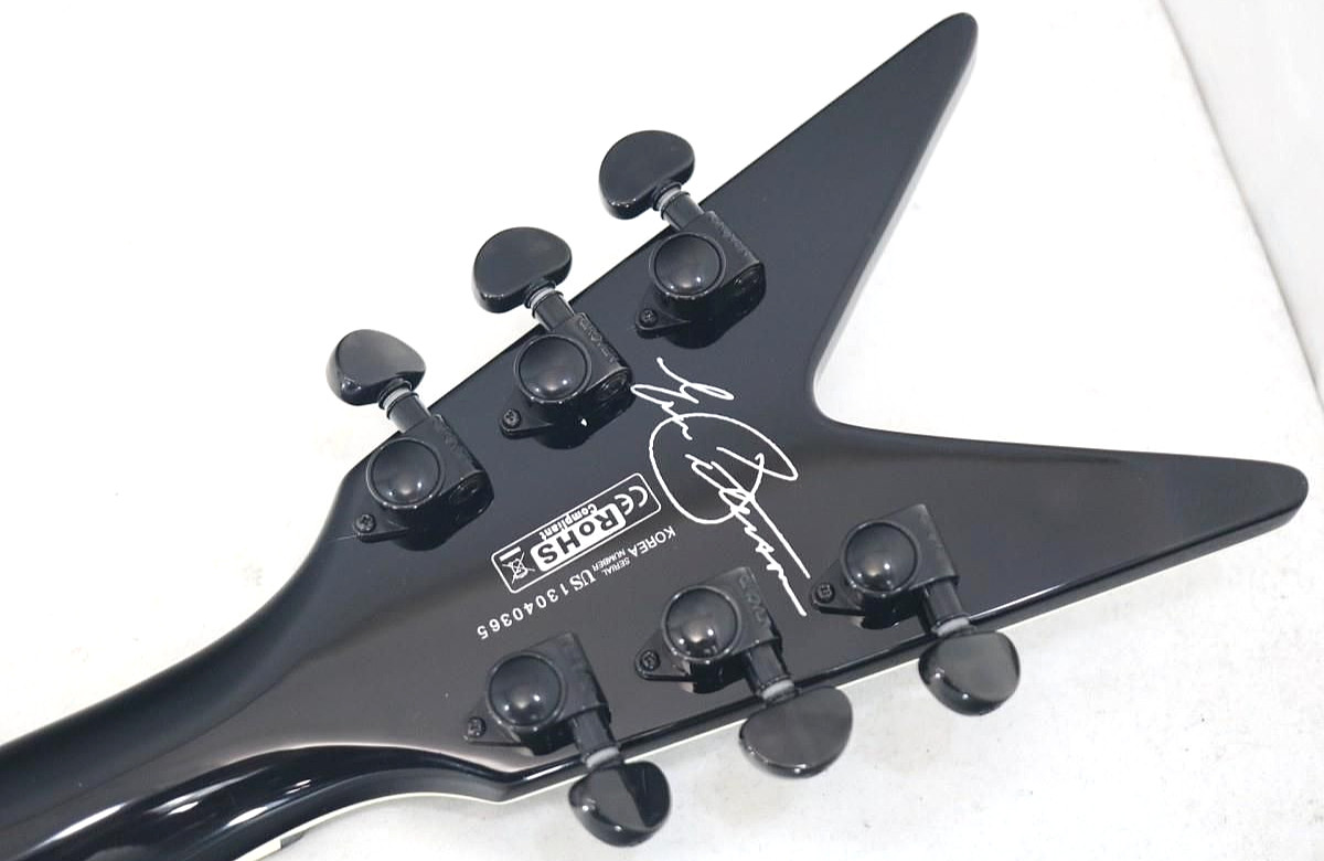 DEAN Old Skull V Flying V EMG Active Pickups Neck Through Metal Rare Guitar