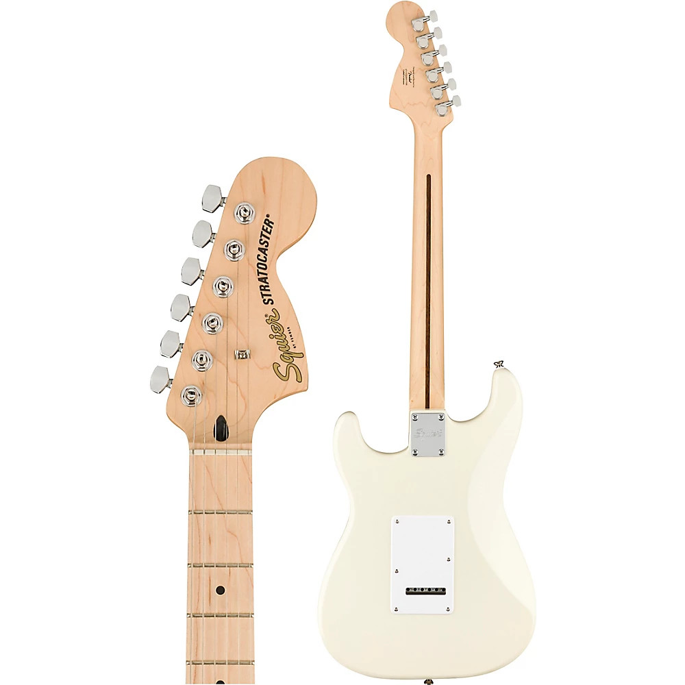 Squier Affinity Series Stratocaster Maple Fingerboard Guitar Olympic White