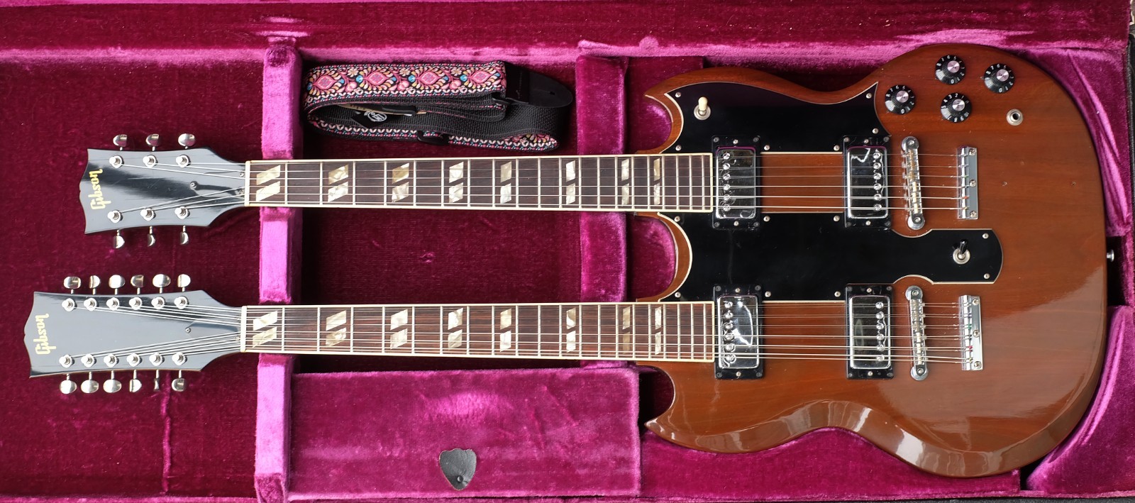 1974 Gibson EDS-1275 Double Neck Electric SG Body Guitar
