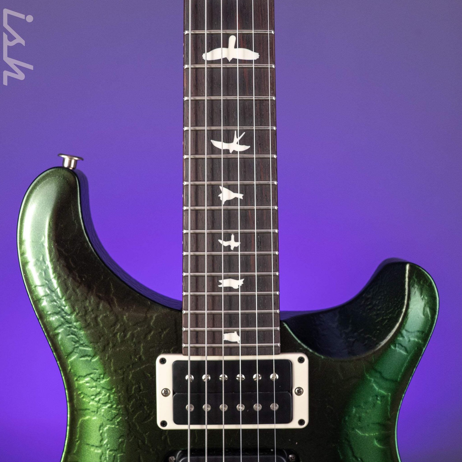 PRS CE 24 Special Green Metallic Colorshift Crackle Sprayer’s Choice w/ Black Sa