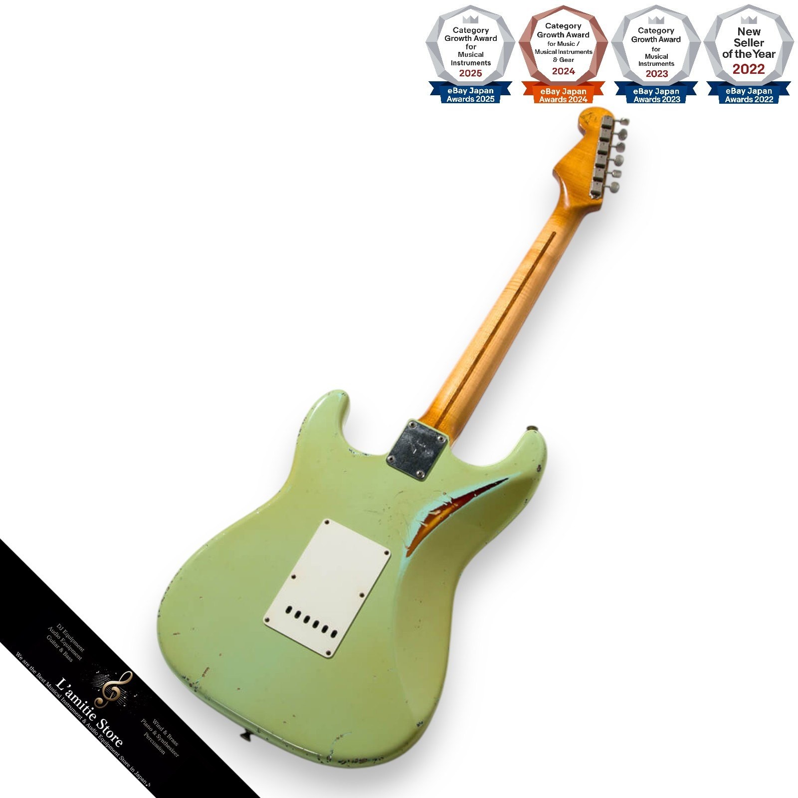 Fender Custom Shop MBS Wildwood 10 1957 Strat Heavy Relic Surf Green 3TSB