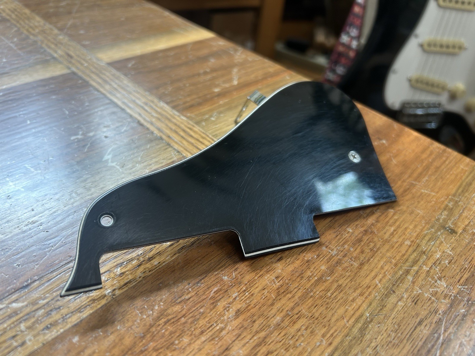 Fender Starcaster Black Pick Guard With Bracket EXT COND