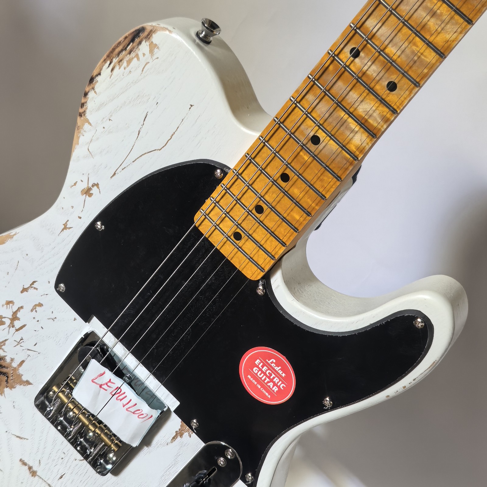 Factory Aged Cream Electric Guitar S Pickups Vintage style 21 frets fast