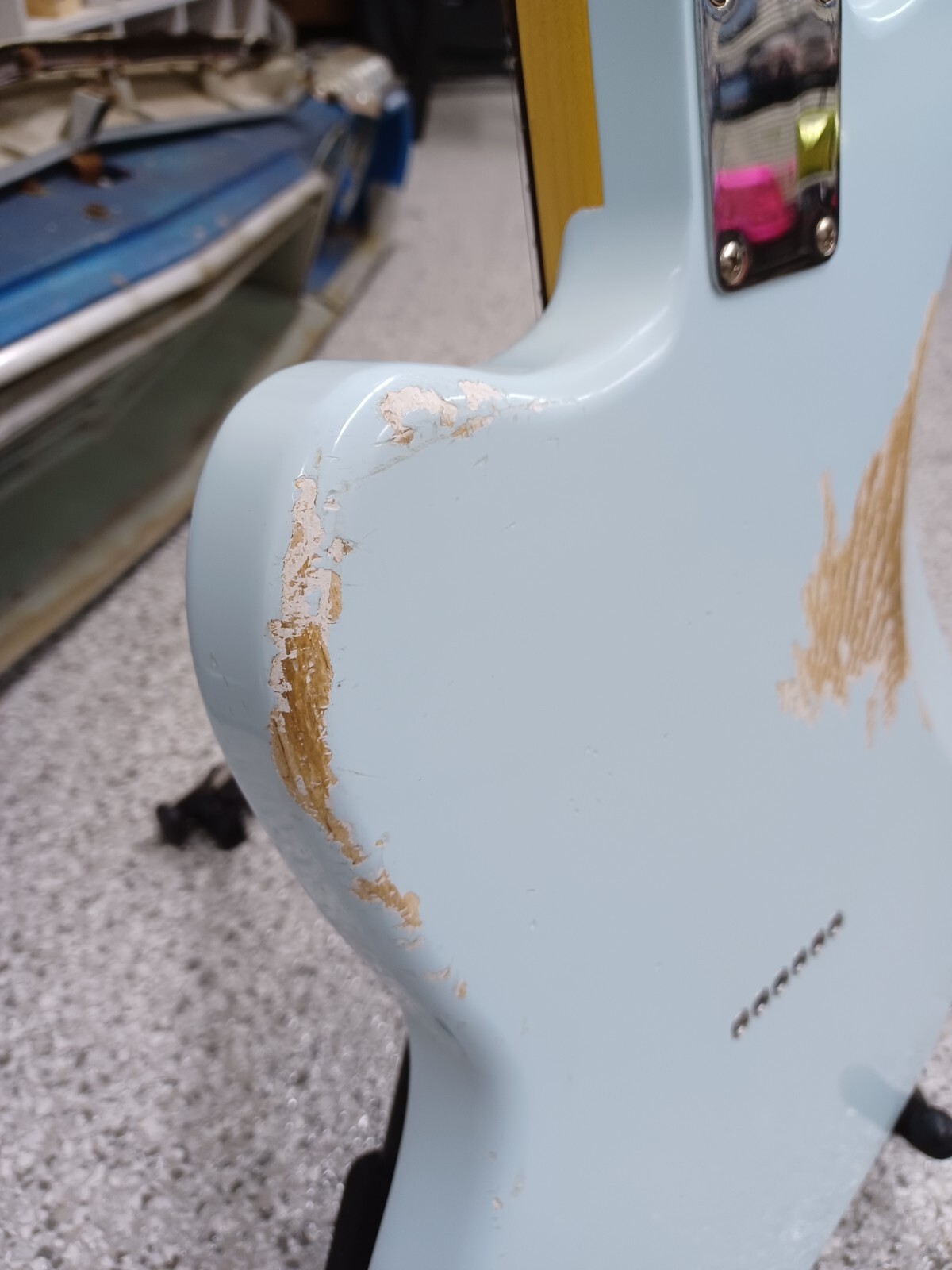 D’Light Custom “Bunny” Pine Jazzcaster Offset 2023 Sonic Blue