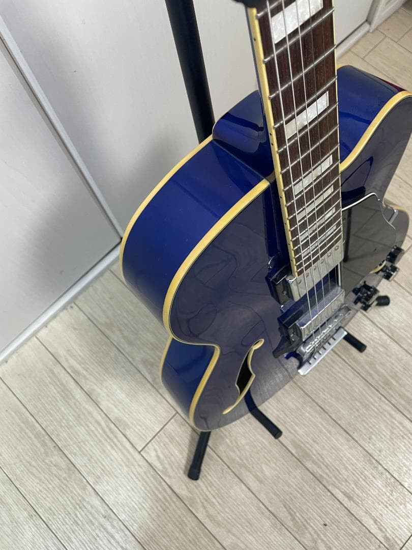 Ibanez AF75-JB-13-01 Blue Semi-Acoustic Electric Guitar Full Hollow Body