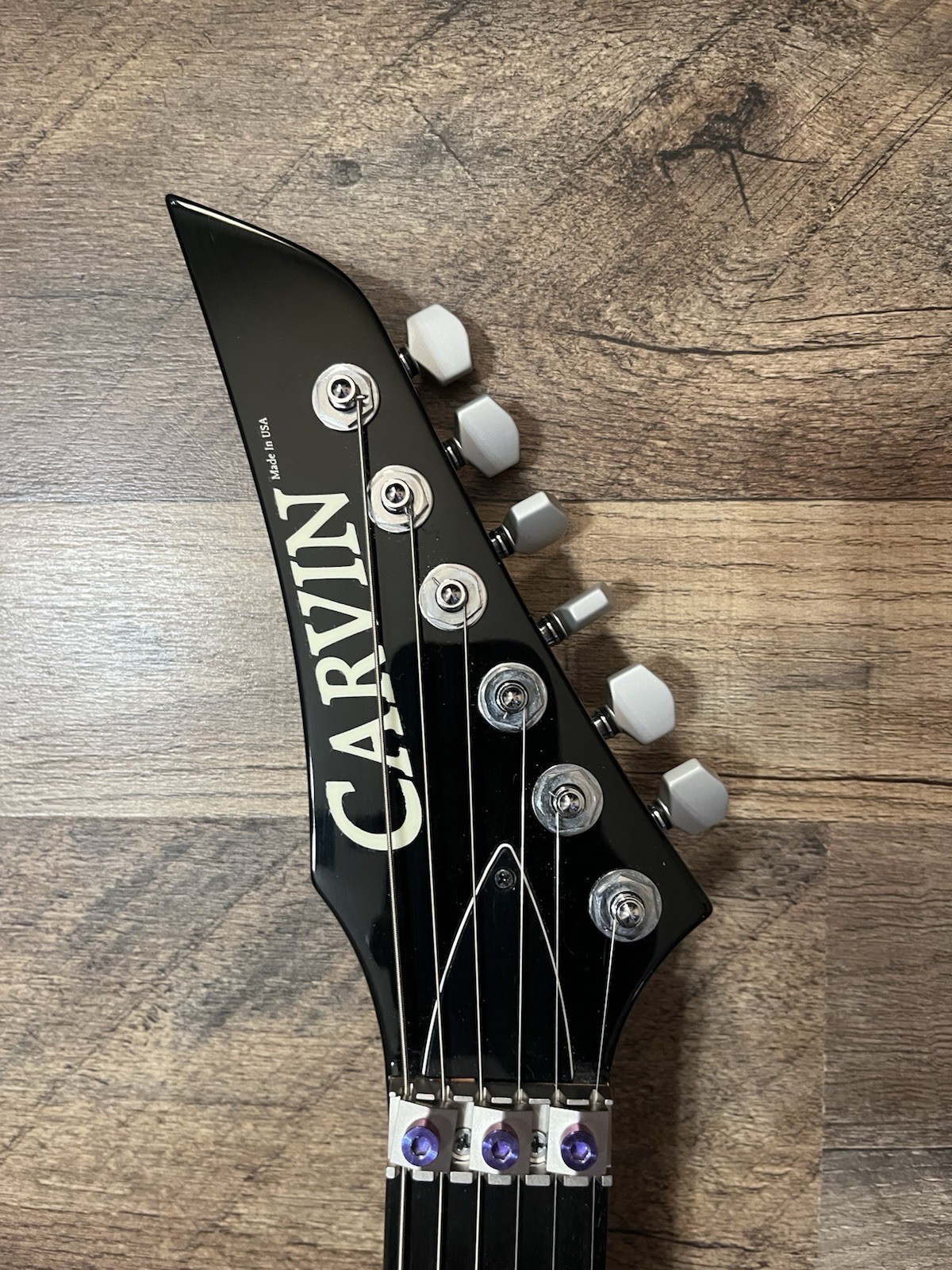 90’s Carvin DC-127 Reverse Floyd Rose Electric Guitar – Black