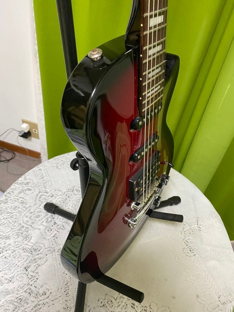 Electric Guitar Grass Roots Luna Sea Model Red Burst Block Inlay Alder Body