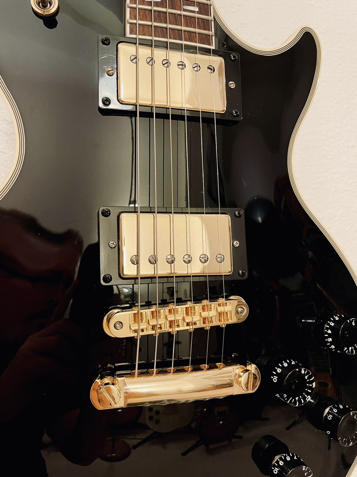 2006 History Les Paul Custom Dignity Gloss Black Circle Fret System MIJ Fujigen
