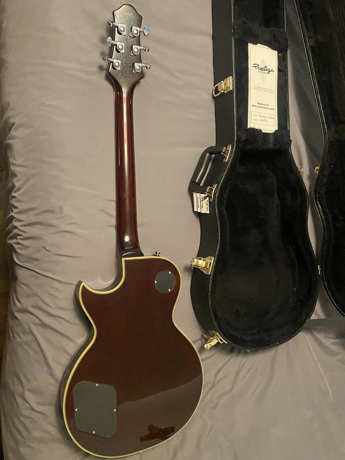 PRESTIGE Heritage Custom Deluxe MC Electric Guitar W/OHSC Made in Vancouver Ca