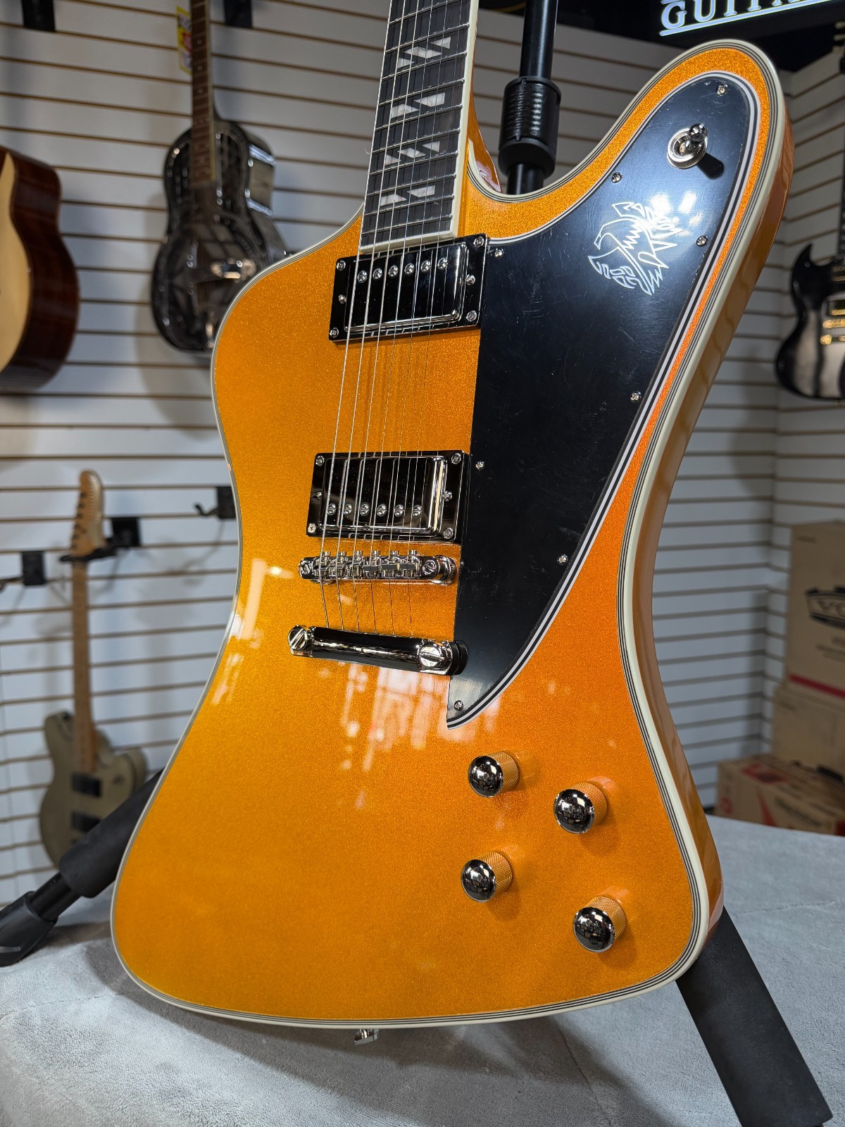 Epiphone Futura Firebird Custom – Firestorm Shift w/Gig Bag & PLEK*D #490