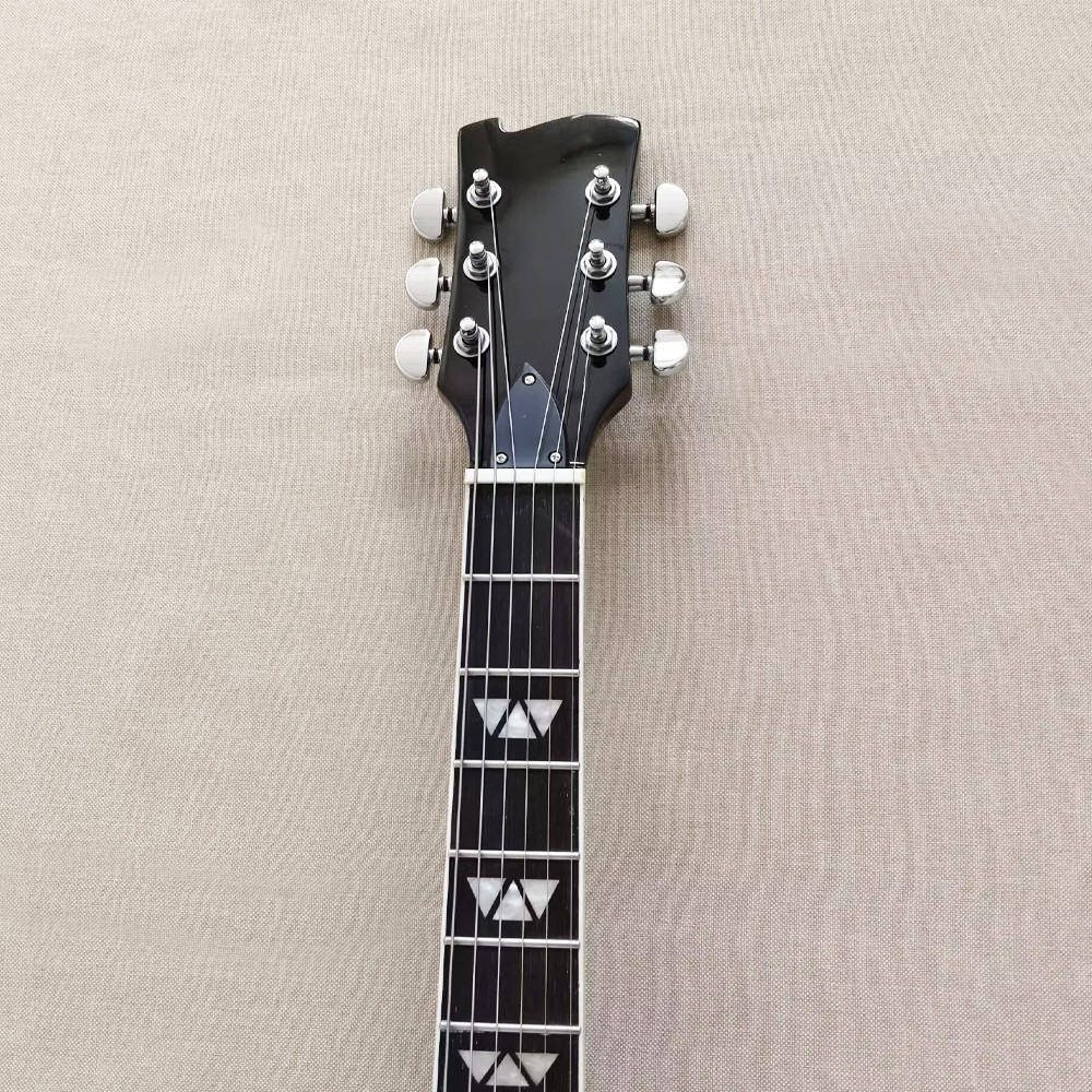 Sunburst Electric Guitar Rosewood Fretboard Humbucker Abalone Inlay Maple Top