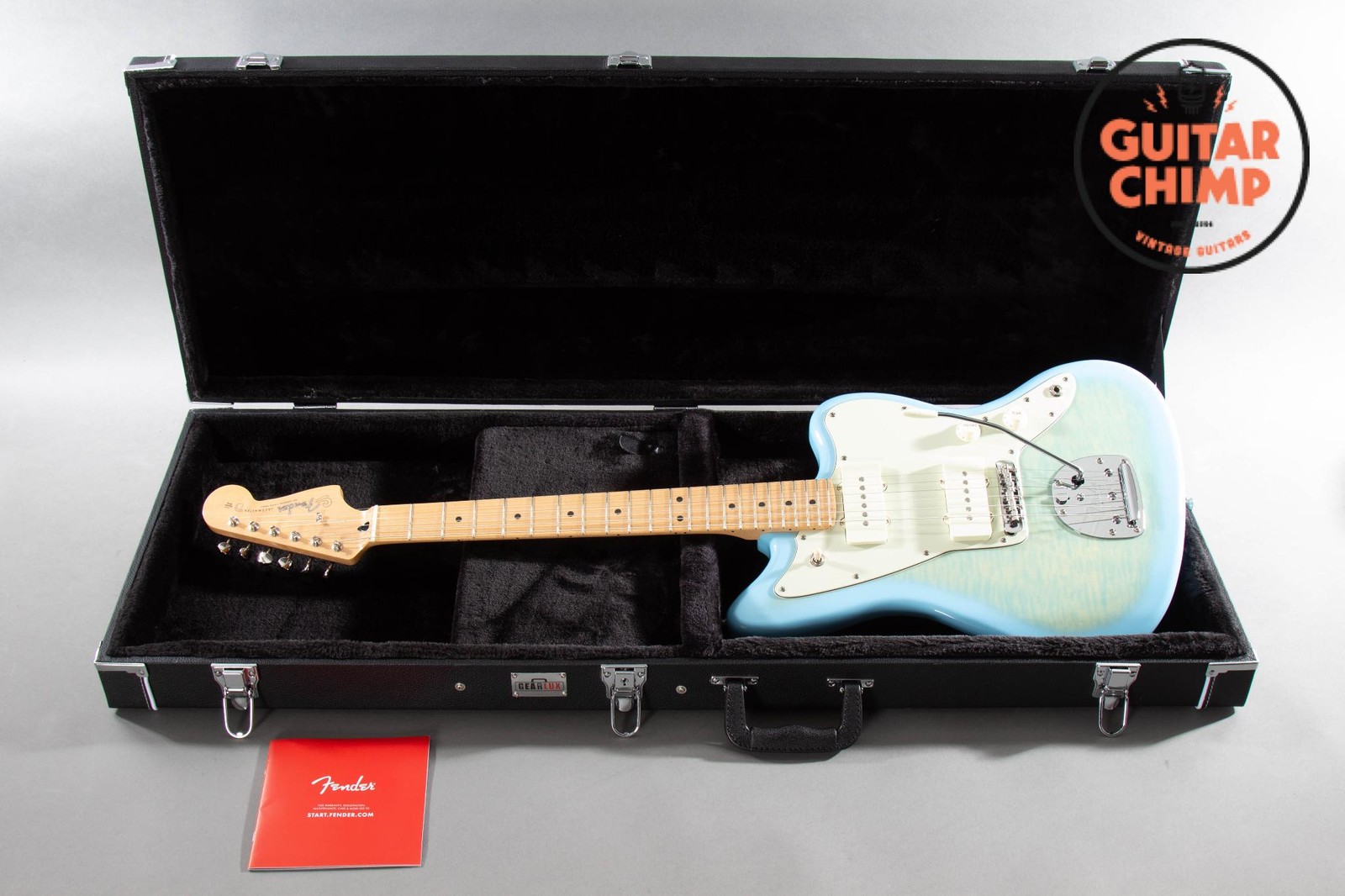 2024 Fender MIJ Hybrid II Jazzmaster FMT Flame Celeste Blue w/ HSC Japan