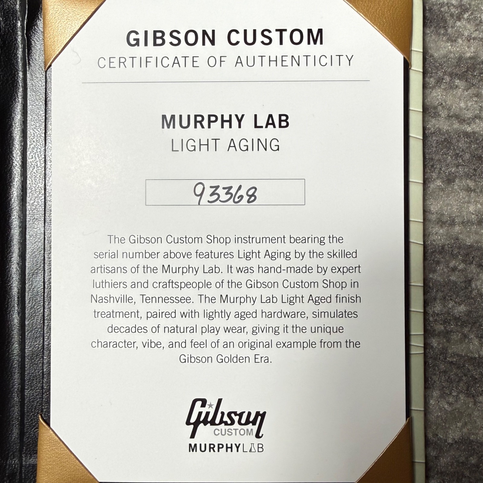Gibson Custom Shop M2M R9 ’59 1959 Les Paul Murphy Lab Light Aged Cherry Burst
