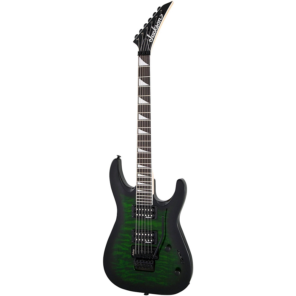 Jackson Dinky JS32Q DKA Arch Top Electric Guitar Transparent Green Burst