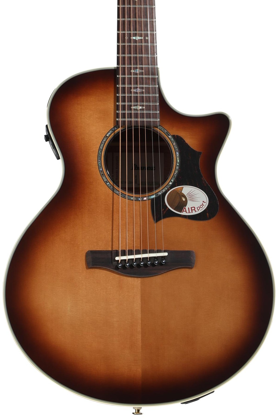 Ibanez AE3007FMH 7-string Acoustic-electric Guitar – Tobacco Edge Burst High