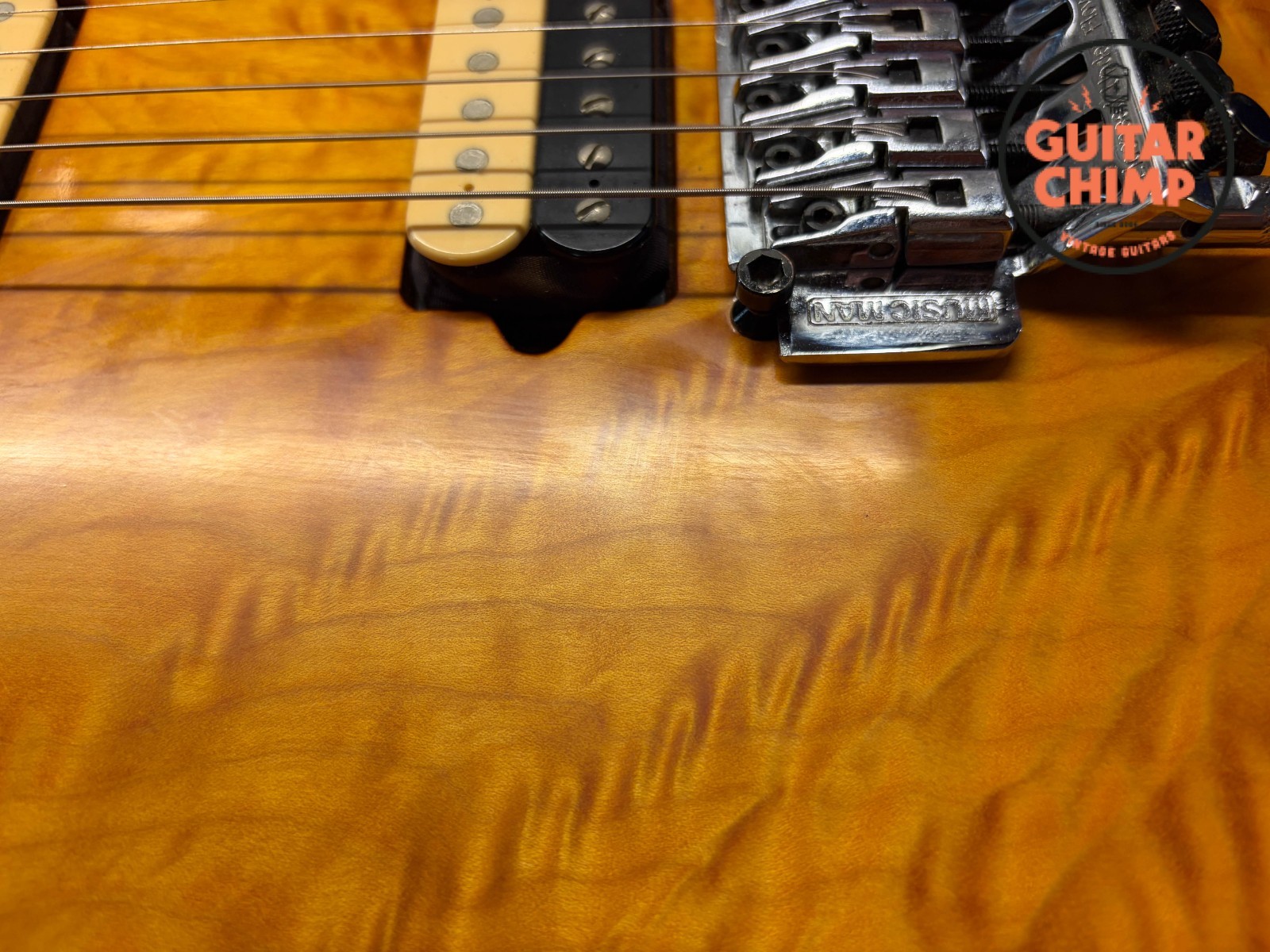 1992 Ernie Ball Music Man Eddie Van Halen EVH Gold Translucent OHSC