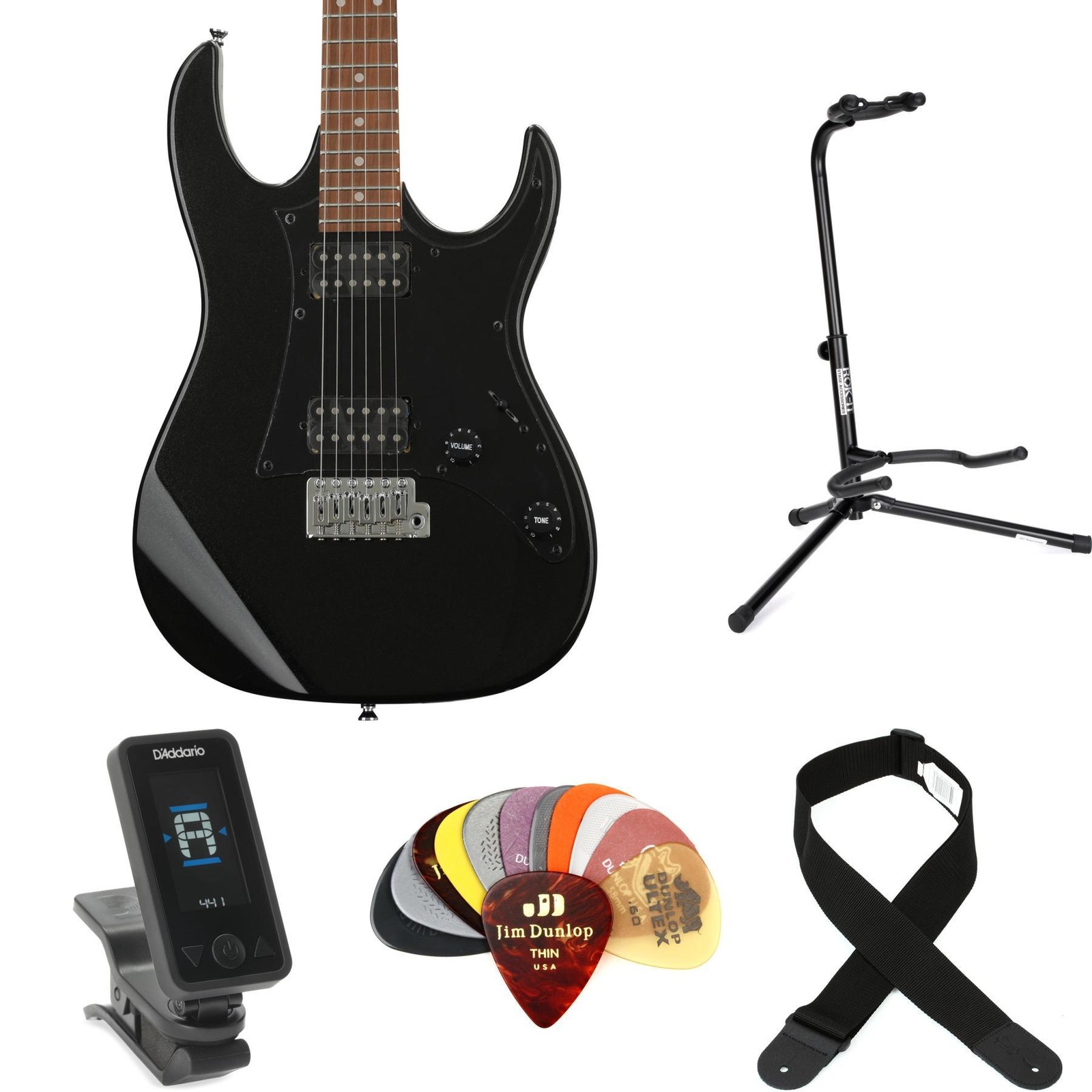 Ibanez Gio GRX20Z Essentials Bundle – Black Night
