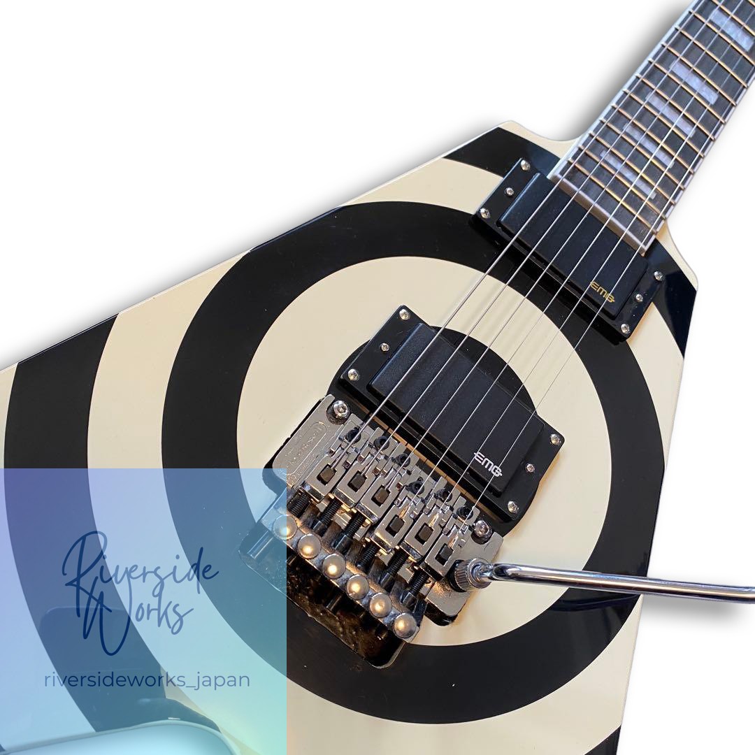 No Brand Bullseye Flying V Guitar Zakk Wylde Component