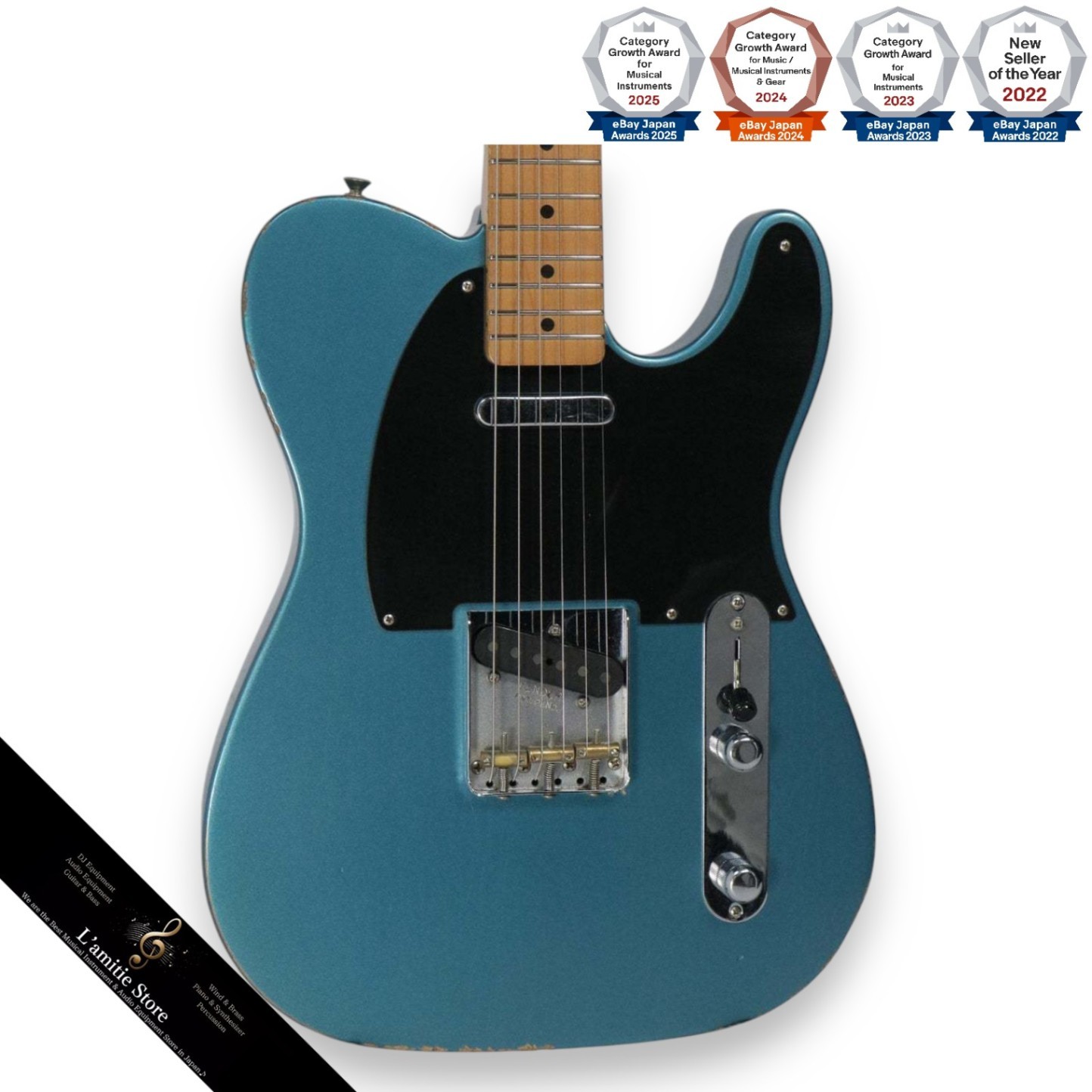 Fender Vintera 50s Telecaster Lake Placid Blue Electric Guitar